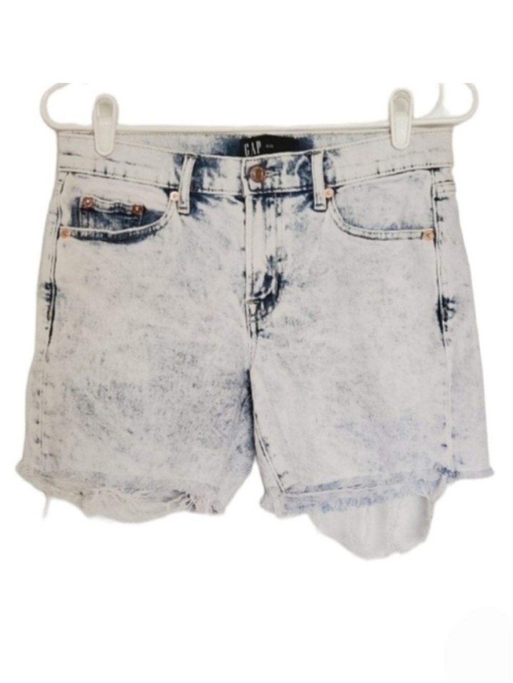 1152 * Gap Denim Acid Wash Shorts 5" Size 0